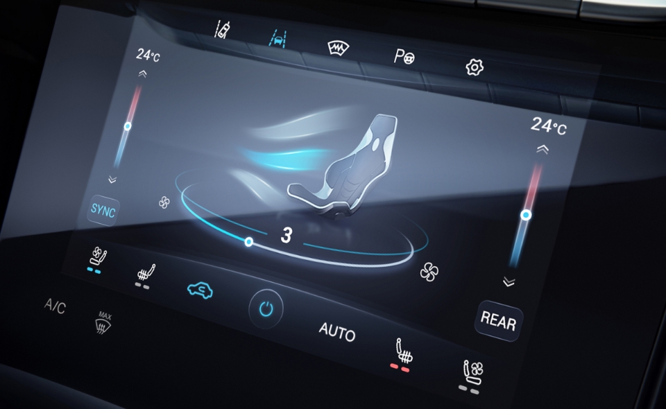 Consola con pantalla touch